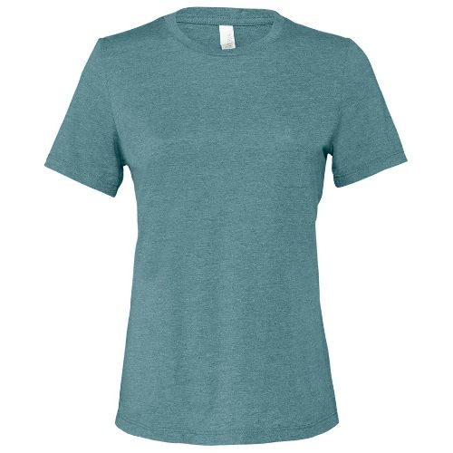 Bella Canvas Women's Relaxed Jersey Short Sleeve Tee Heather Deep Teal